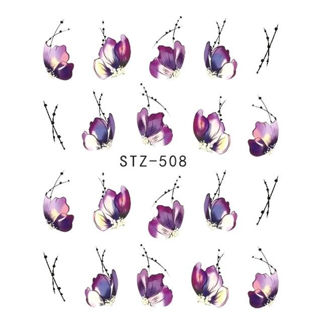 NAIL STICKER BUTTERFLY FLOWER WATER DECAL TRANSFER SLIDERS WRAPS - FREE SHIPPING